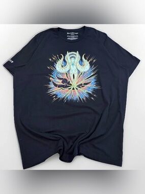 Rare Final Fantasy XIV Square Enix T-shirt Hydaelyn Size 2XL Made in USA Tee